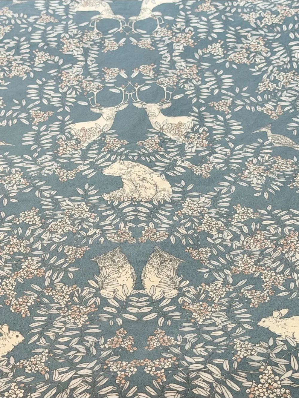 Garbo & Friends fabulous fauna sage green duvet with shams